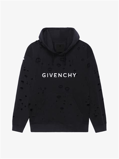 orange givenchy hoodie|givenchy men's destroyed hoodie.